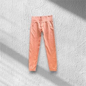 Gymshark Peach Orange Athletic Leggings Size M